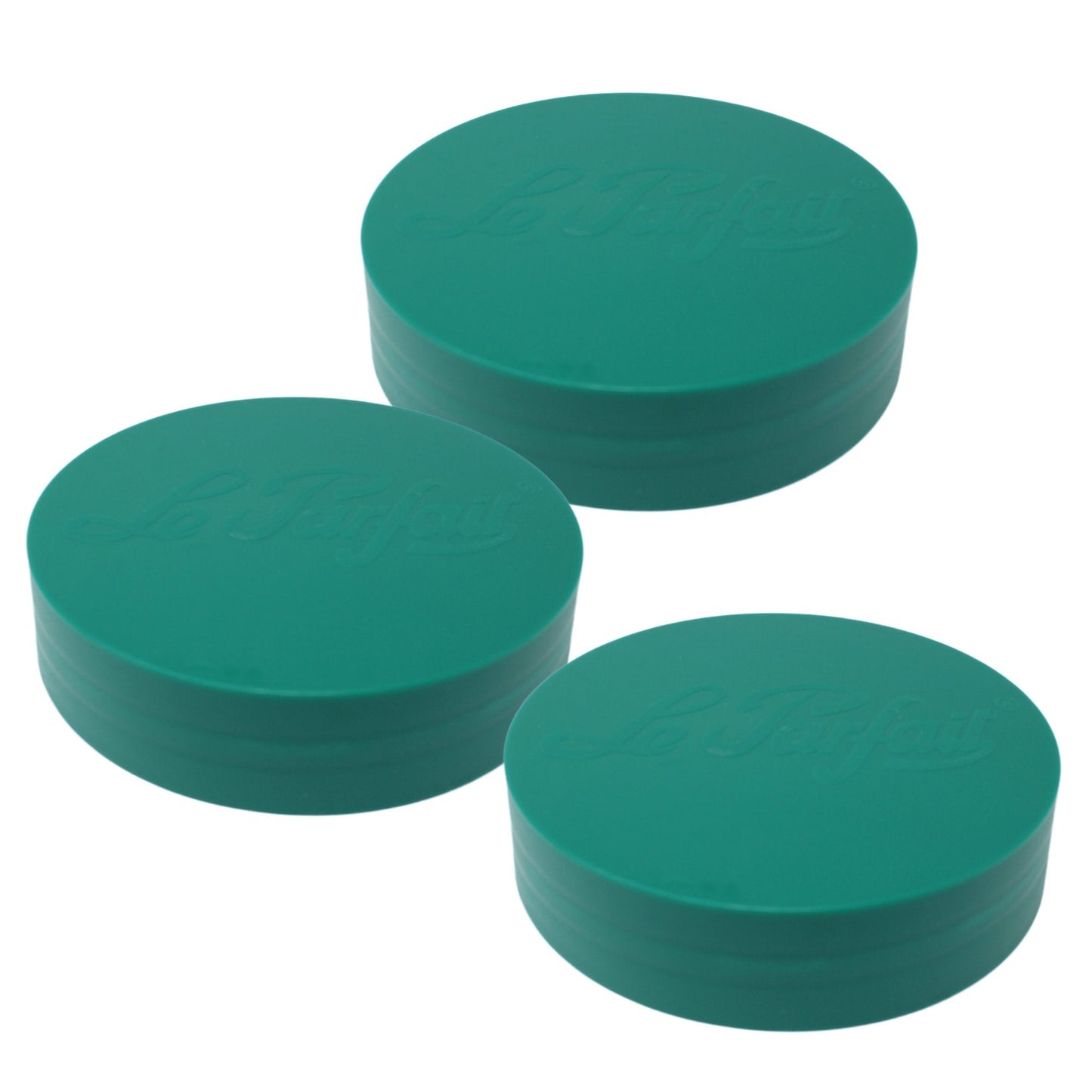 Le Parfait Screw Top Jar Lids, Colorful Plastic and Metal Replacement Lids