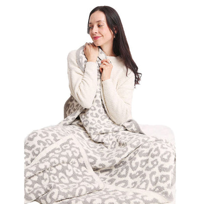 Leopard Patterned Animal Print Comfy Warm Soft Cozy Blanket