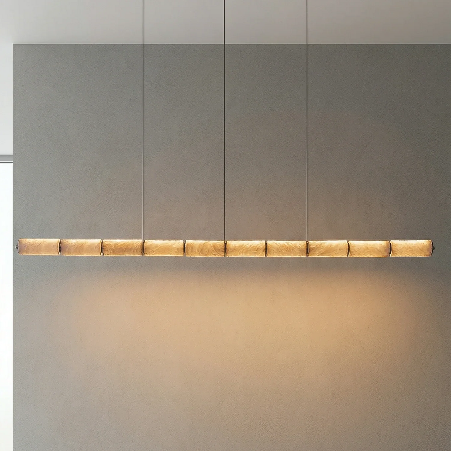 Linear Alabaster LED Chandelier