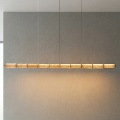 Linear Alabaster LED Chandelier