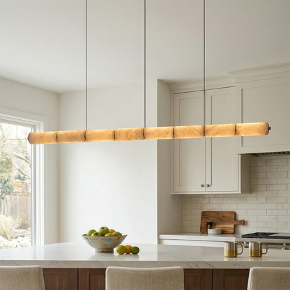 Linear Alabaster LED Chandelier