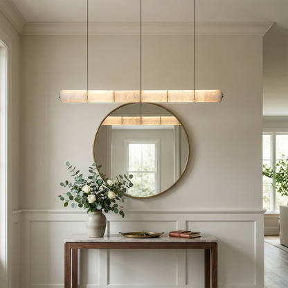 Linear Alabaster LED Chandelier