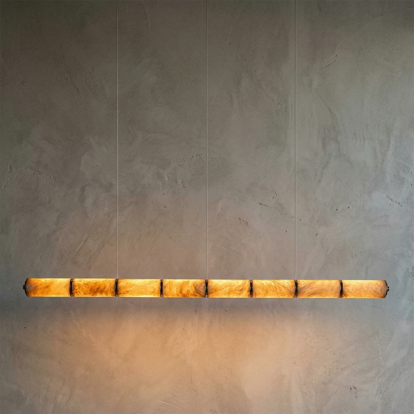 Linear Alabaster LED Chandelier