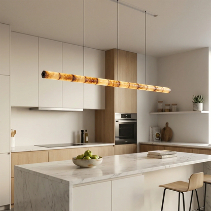 Linear Alabaster LED Chandelier