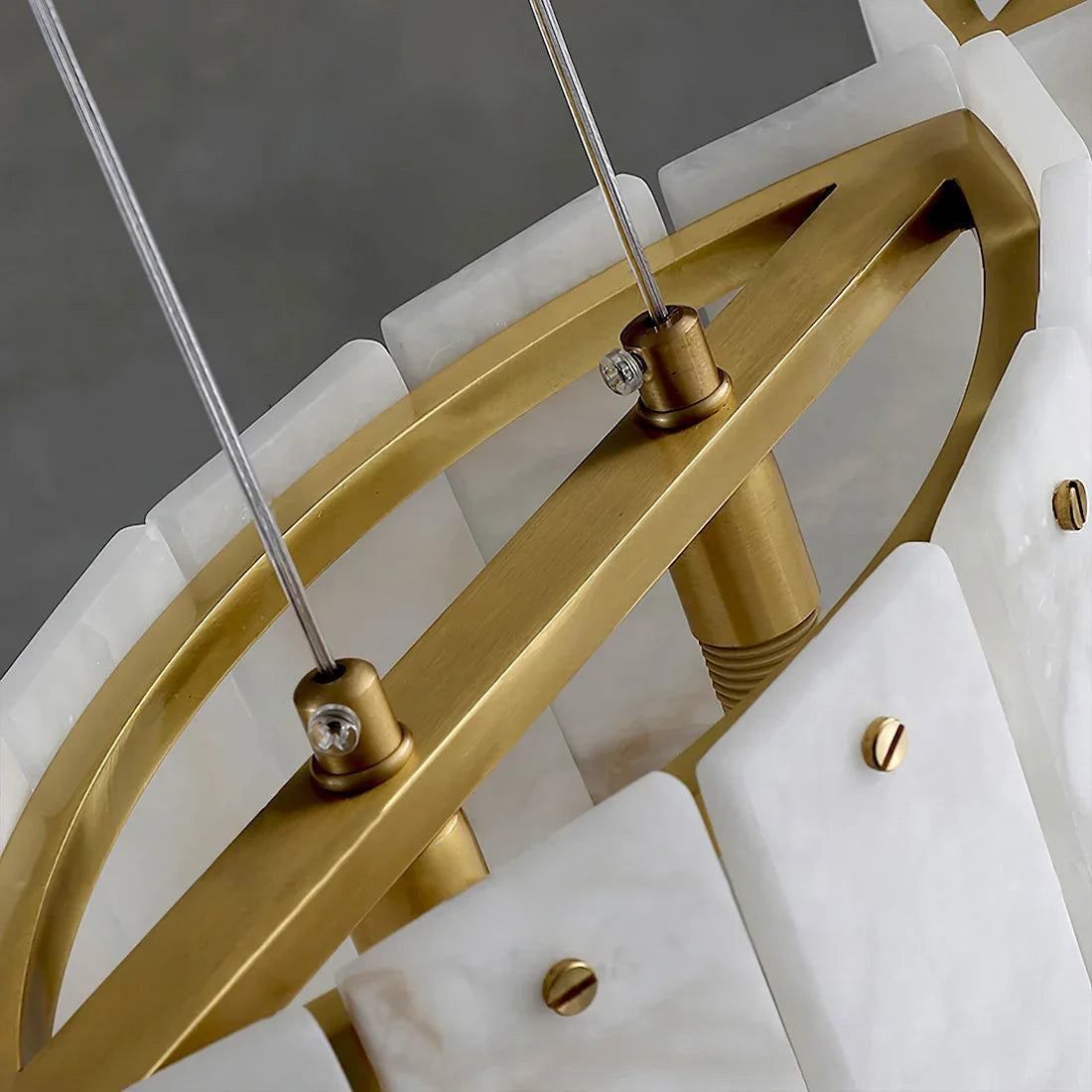 Linear Alabaster Panel Pendant Lamp