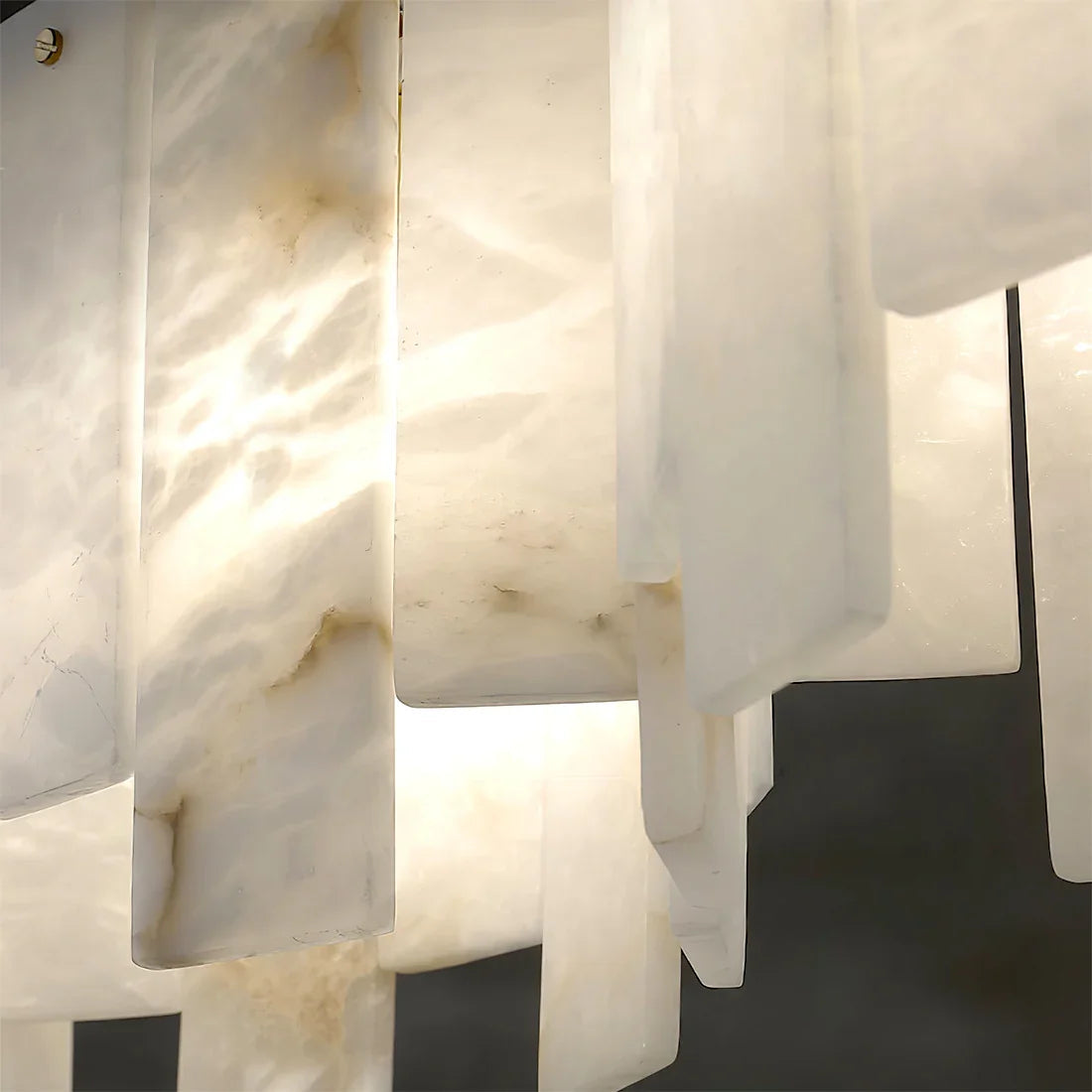 Linear Alabaster Panel Pendant Lamp