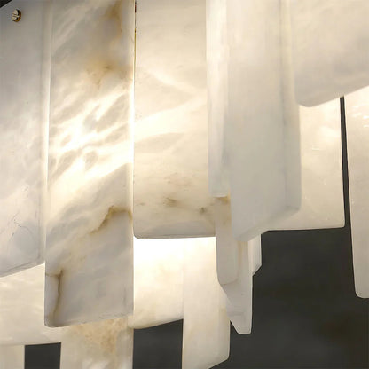 Linear Alabaster Panel Pendant Lamp