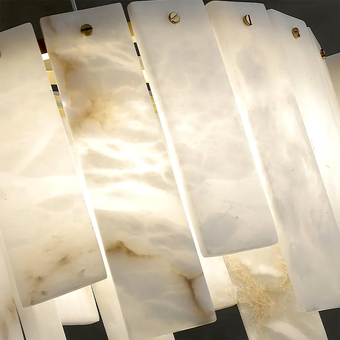 Linear Alabaster Panel Pendant Lamp