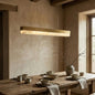 Linear Rectangular Alabaster Pendant Light