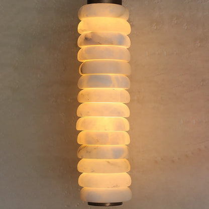 Spiral Alabaster Wall Lamp