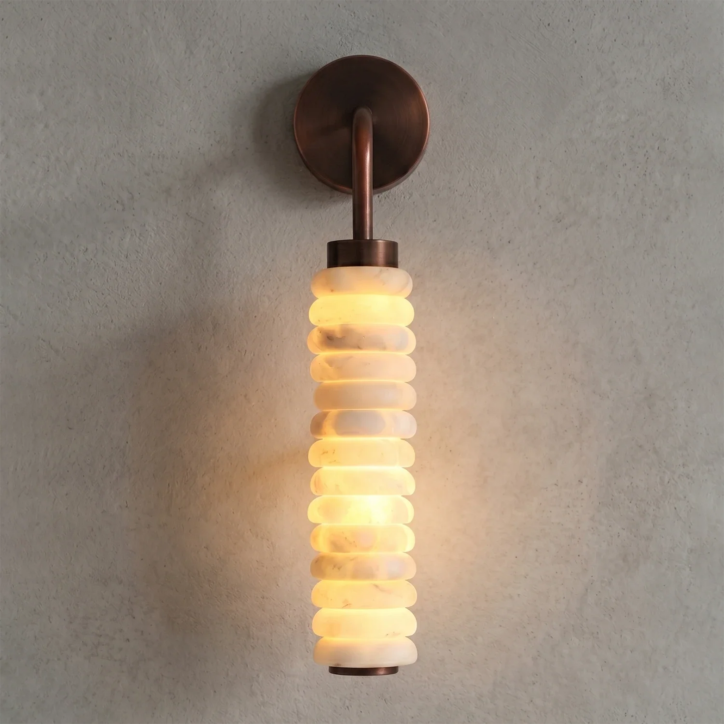 Spiral Alabaster Wall Lamp