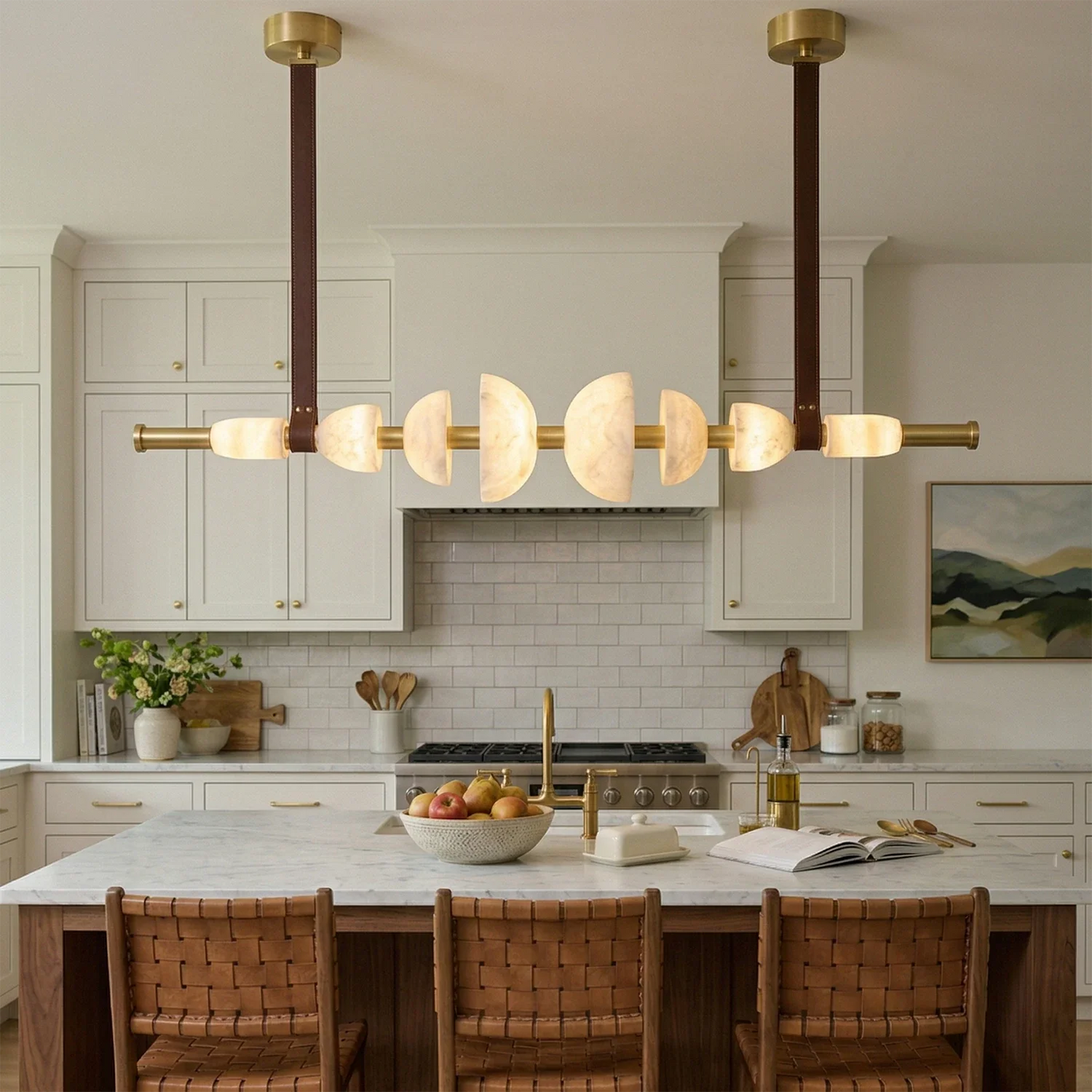Lumina Alabaster Linear Chandelier