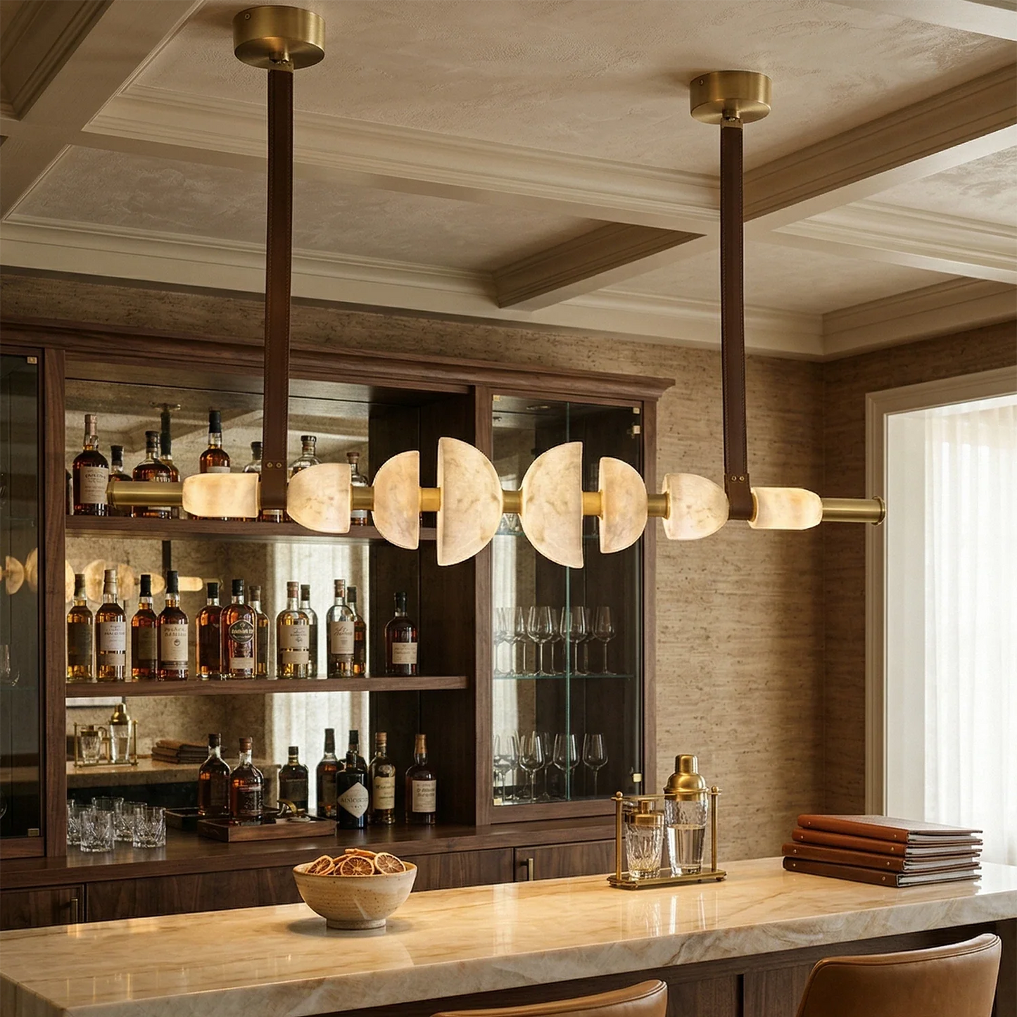 Lumina Alabaster Linear Chandelier