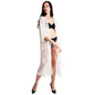 Lux Lace Tie Knot Closure Cover up Kimono Poncho