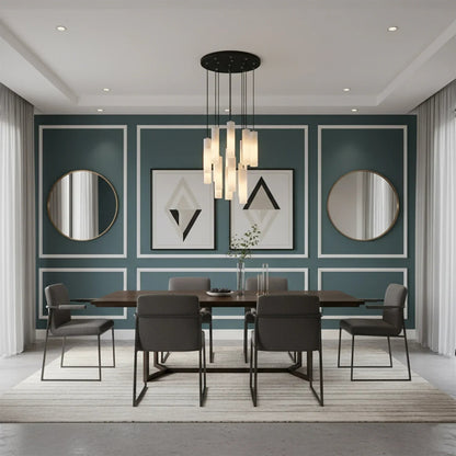 Luxury Alabaster Cylinder Cluster Chandelier