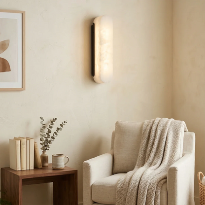 Luxury Alabaster Vertical Wall Lamp
