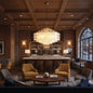Luxury Capiz Shell Tiered Chandelier