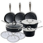 Ceramic Nonstick Cookware Set, 12-Piece