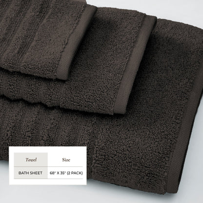 Luxury Combed Cotton Bath Towel Set - Karina Collection