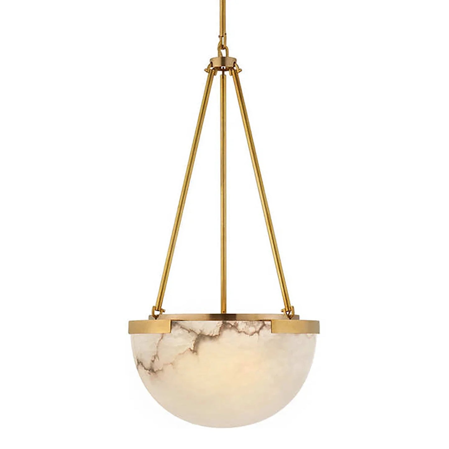 Melangee Alabaster Dome Pendant