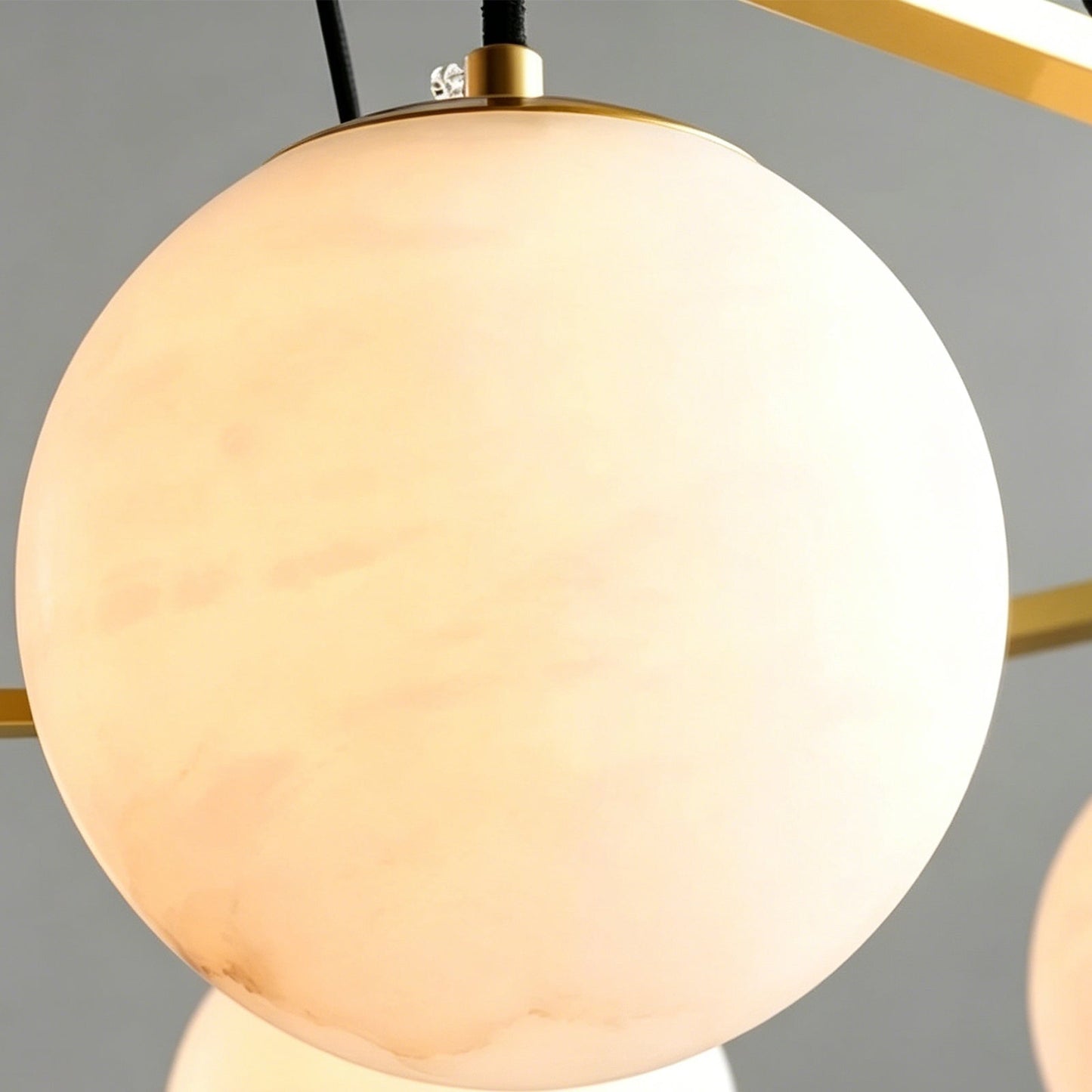 Miira Geometric Alabaster Chandelier