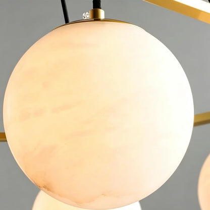 Miira Geometric Alabaster Chandelier