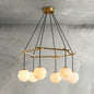 Miira Geometric Alabaster Chandelier