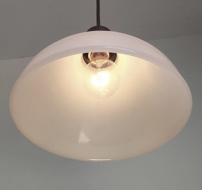 Authentic Antique Milk Glass Pendant Light | 6", 8" and 10"