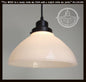 Authentic Antique Milk Glass Pendant Light | 6", 8" and 10"