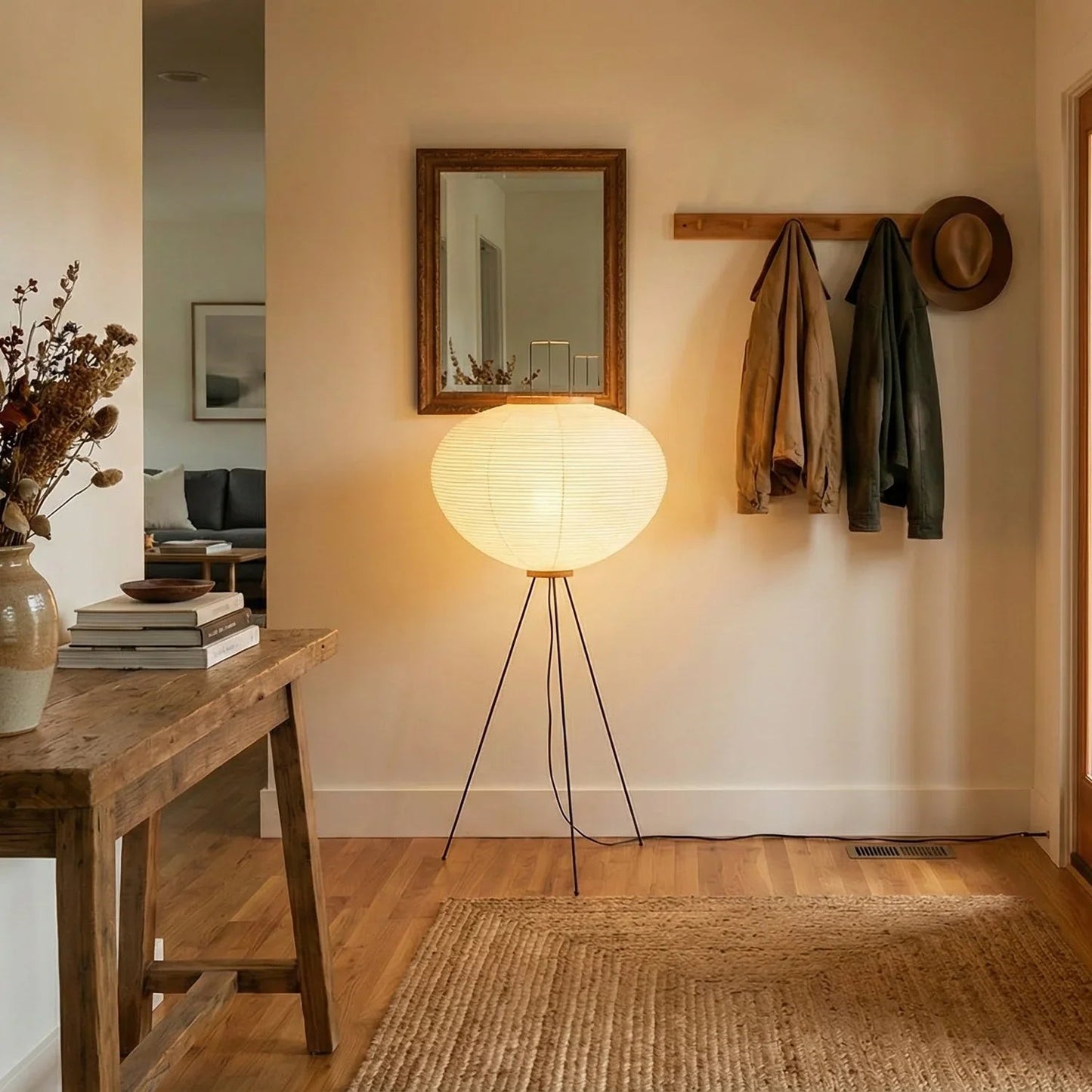Akari Minimalist 10A 14A Floor Lamp