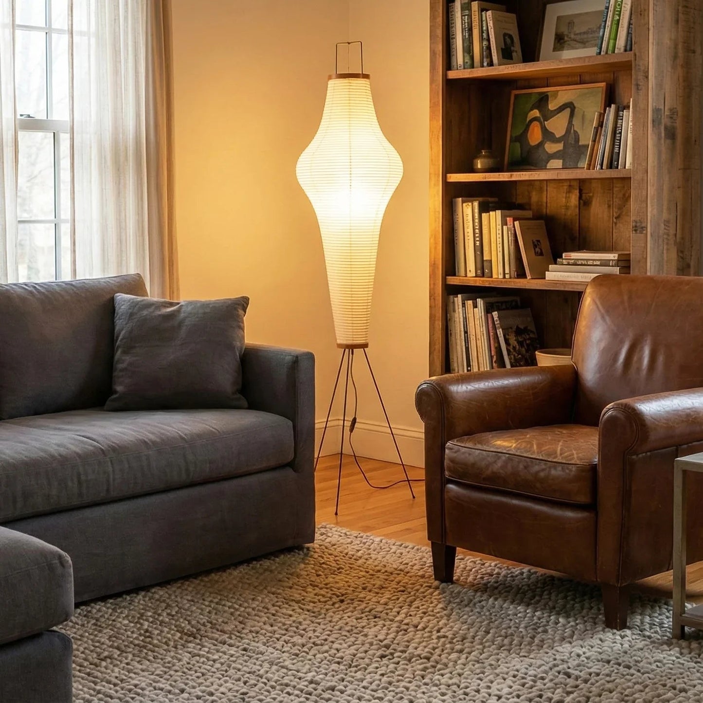 Akari Minimalist 10A 14A Floor Lamp