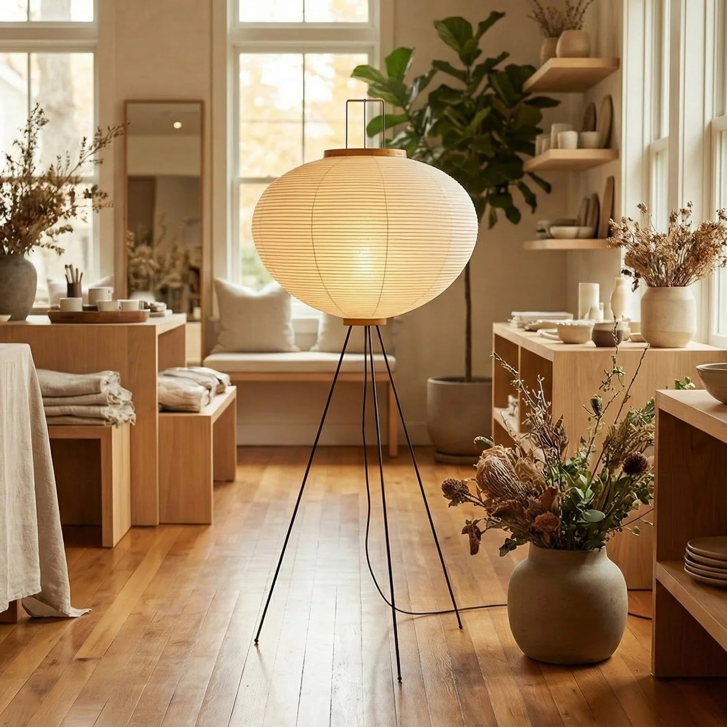 Akari Minimalist 10A 14A Floor Lamp