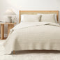 100% Cotton Honeycomb Waffle Garment Washed Quilt Set - Genevieve Collection