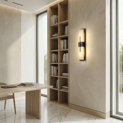 Modern Alabaster Linear Wall Sconce