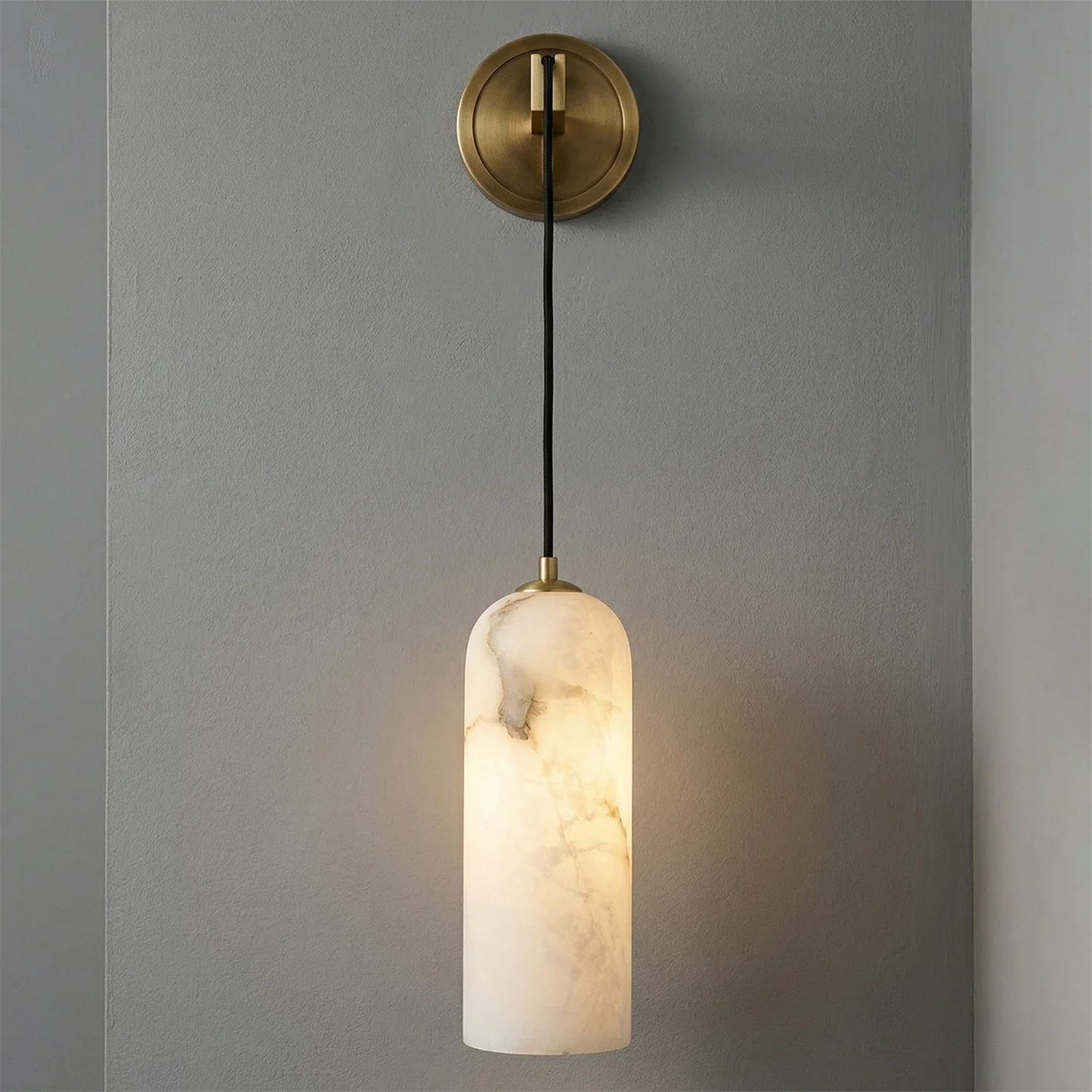 Modern Petra Alabaster Wall Sconce
