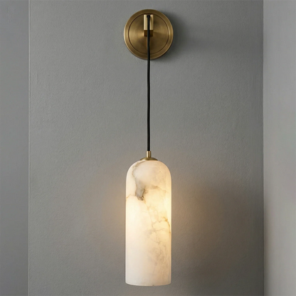Modern Petra Alabaster Wall Sconce