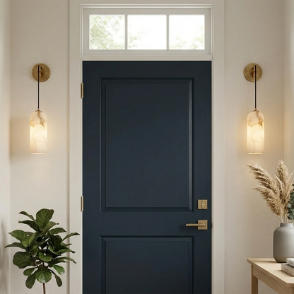 Modern Petra Alabaster Wall Sconce
