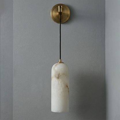 Modern Petra Alabaster Wall Sconce