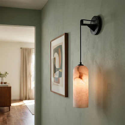 Modern Petra Alabaster Wall Sconce