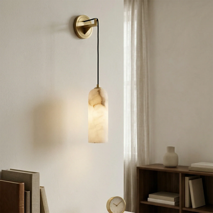 Modern Petra Alabaster Wall Sconce