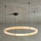 Modern Spanish Alabaster Halo Pendant Lamp