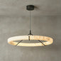 Modern Spanish Alabaster Halo Pendant Lamp