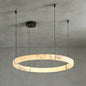 Modern Spanish Alabaster Halo Pendant Lamp