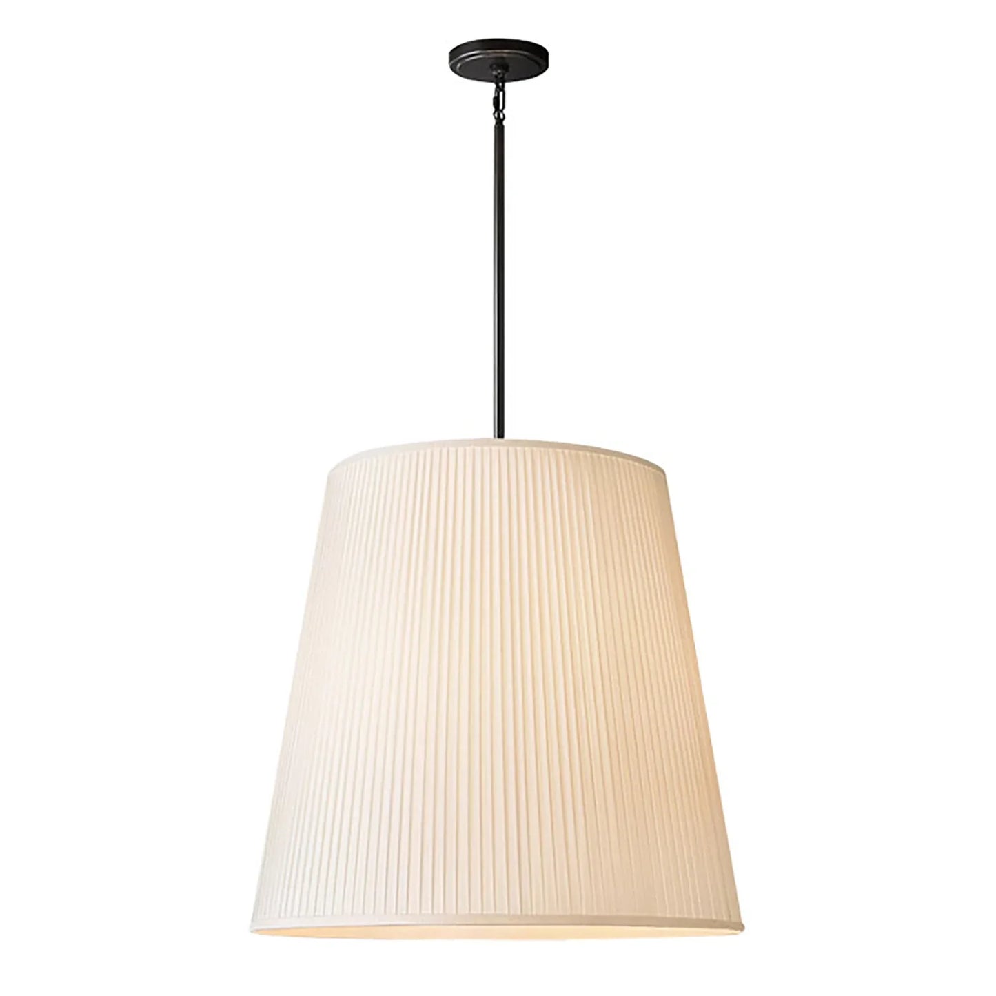 Modern Tailored Reed Pleat Stem Pendant