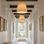 Modern Tailored Reed Pleat Stem Pendant