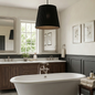 Modern Tailored Reed Pleat Stem Pendant