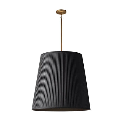 Modern Tailored Reed Pleat Stem Pendant