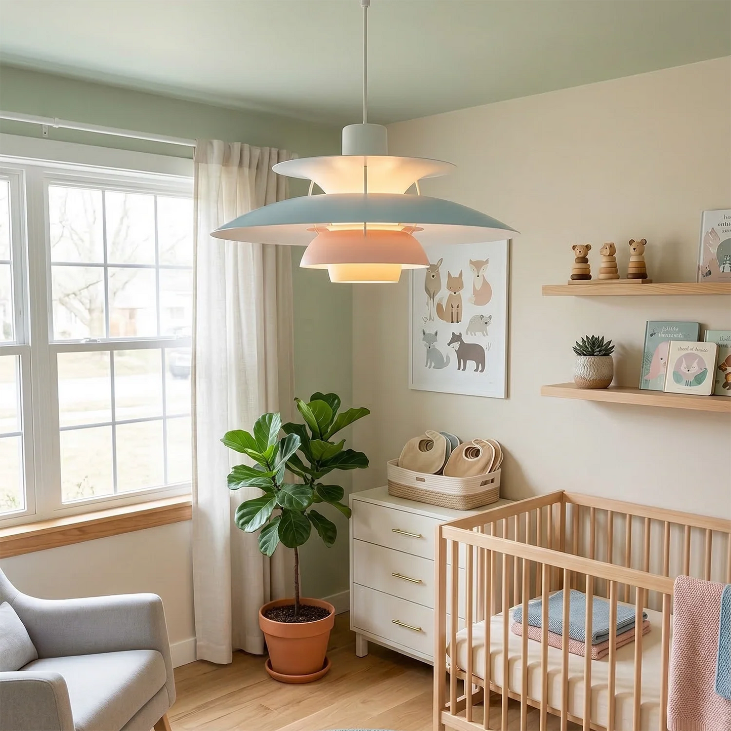 Multi-Tier Saucer Pendant Lamp