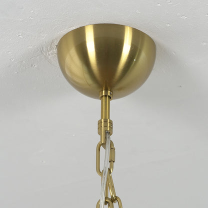 Murano Style Amber Glass Tiered Chandelier