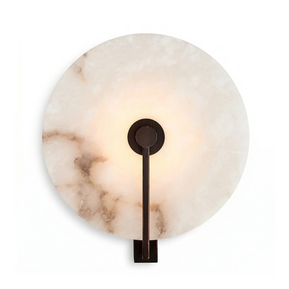 Natural Alabaster Disc LED Wall Sconce